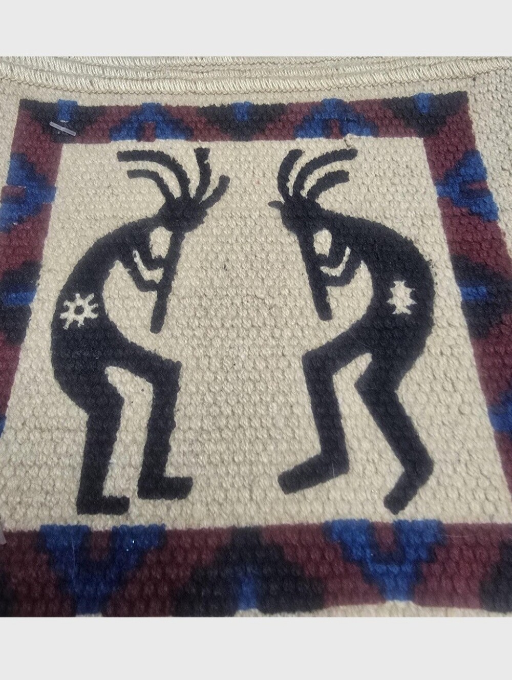 El Paso Saddle Blanket Kokopelli Coasters Set 6 Woven Southwestern 6"x6" NWOT